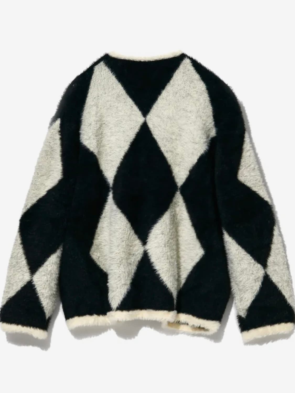 Cord 본플라이 헤어리 니트 짚업 BK 상품이미지4