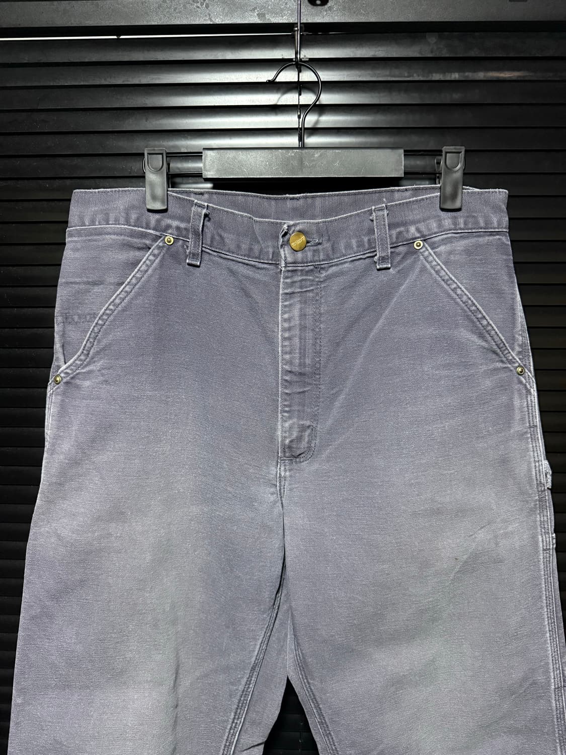 칼하트 싱글니 애쉬 그레이 연보라 카펜더 워크 팬츠 32 카고 와이드 상품이미지5