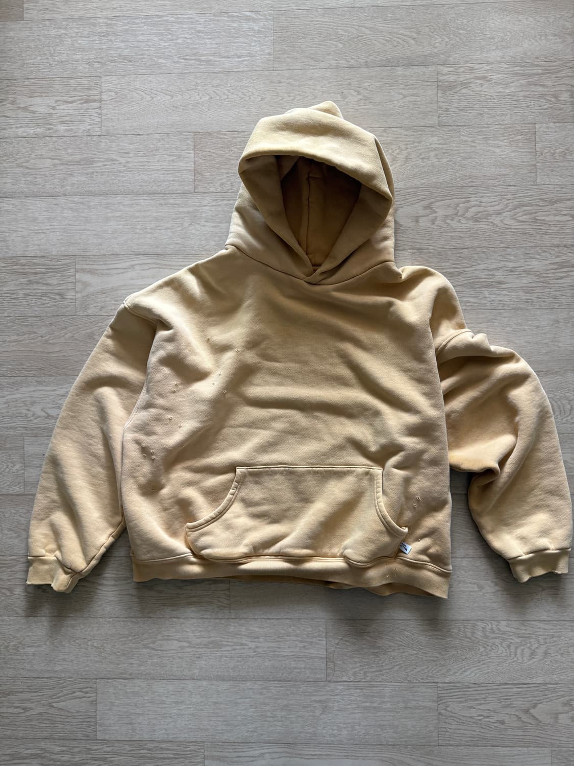 akimbo club Hoodie - Sun Faded Yellow 상품이미지4