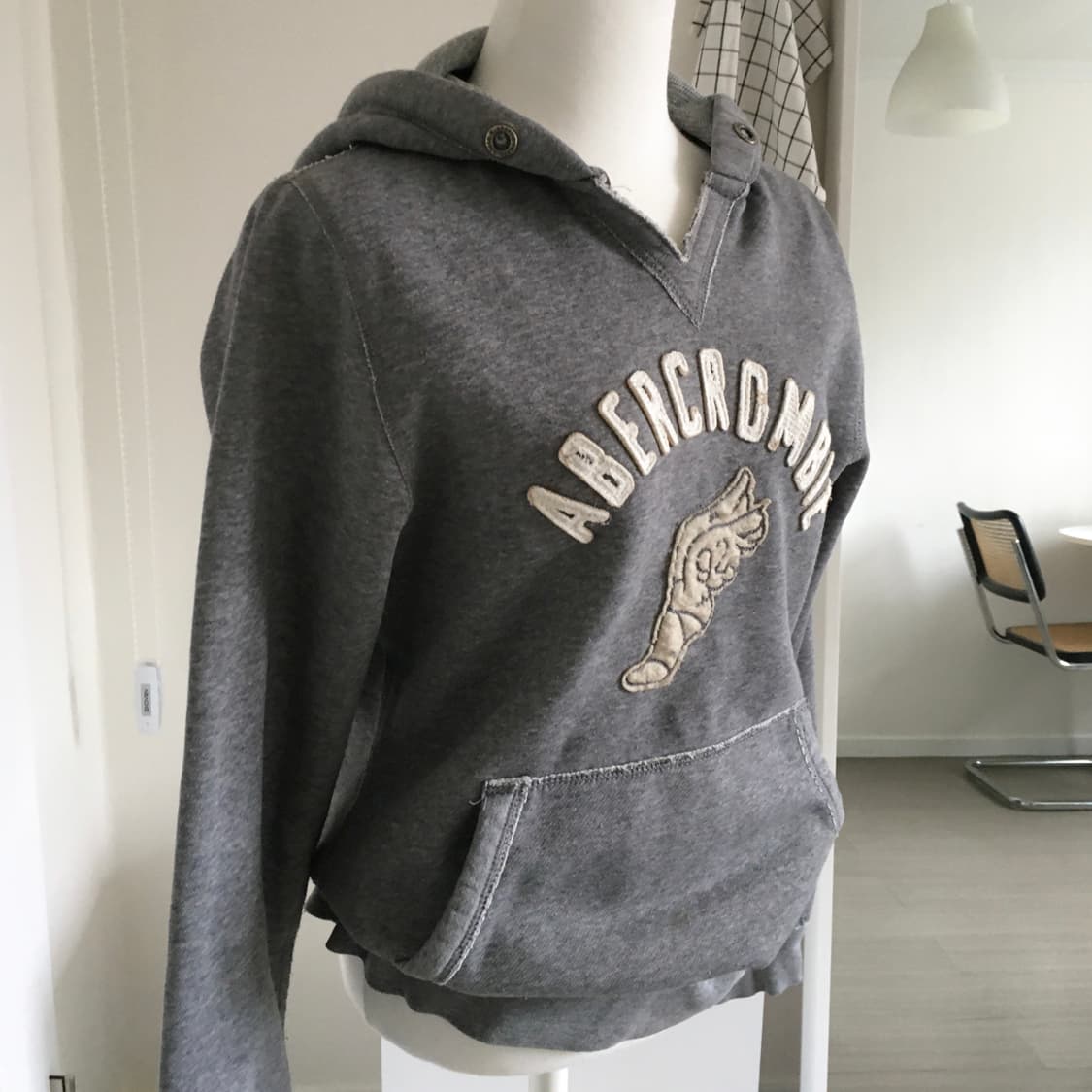 아베크롬비 그레이 날개 후드티 상품이미지2