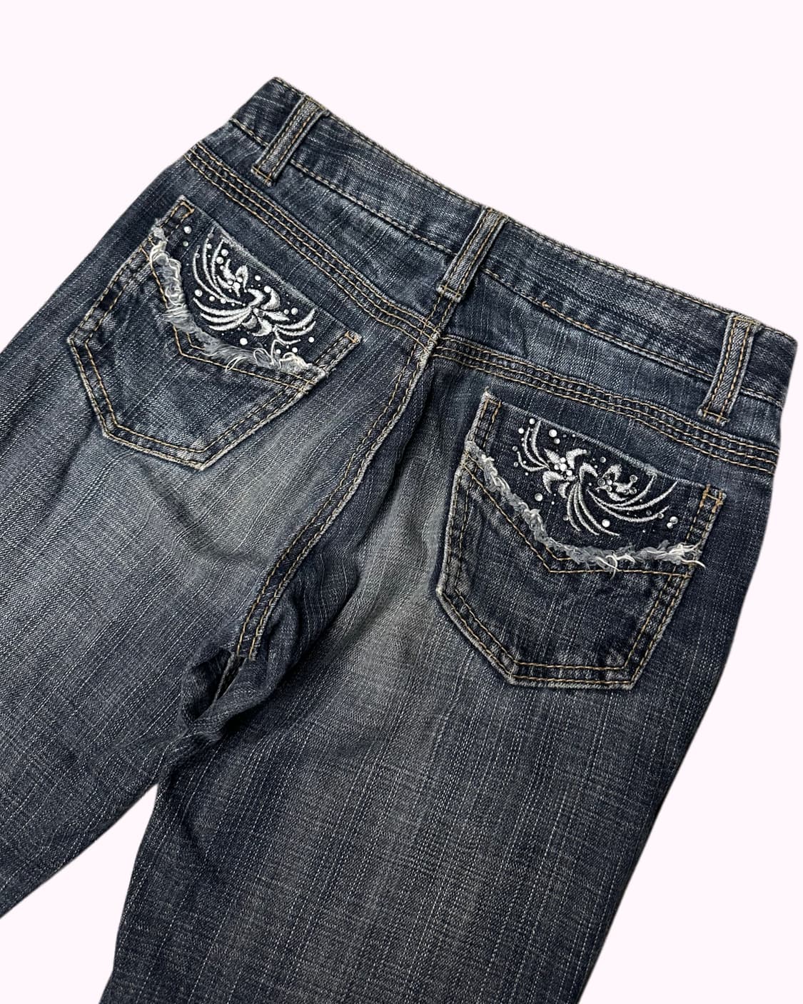 cubic embroidery pocket capri jean 상품이미지6
