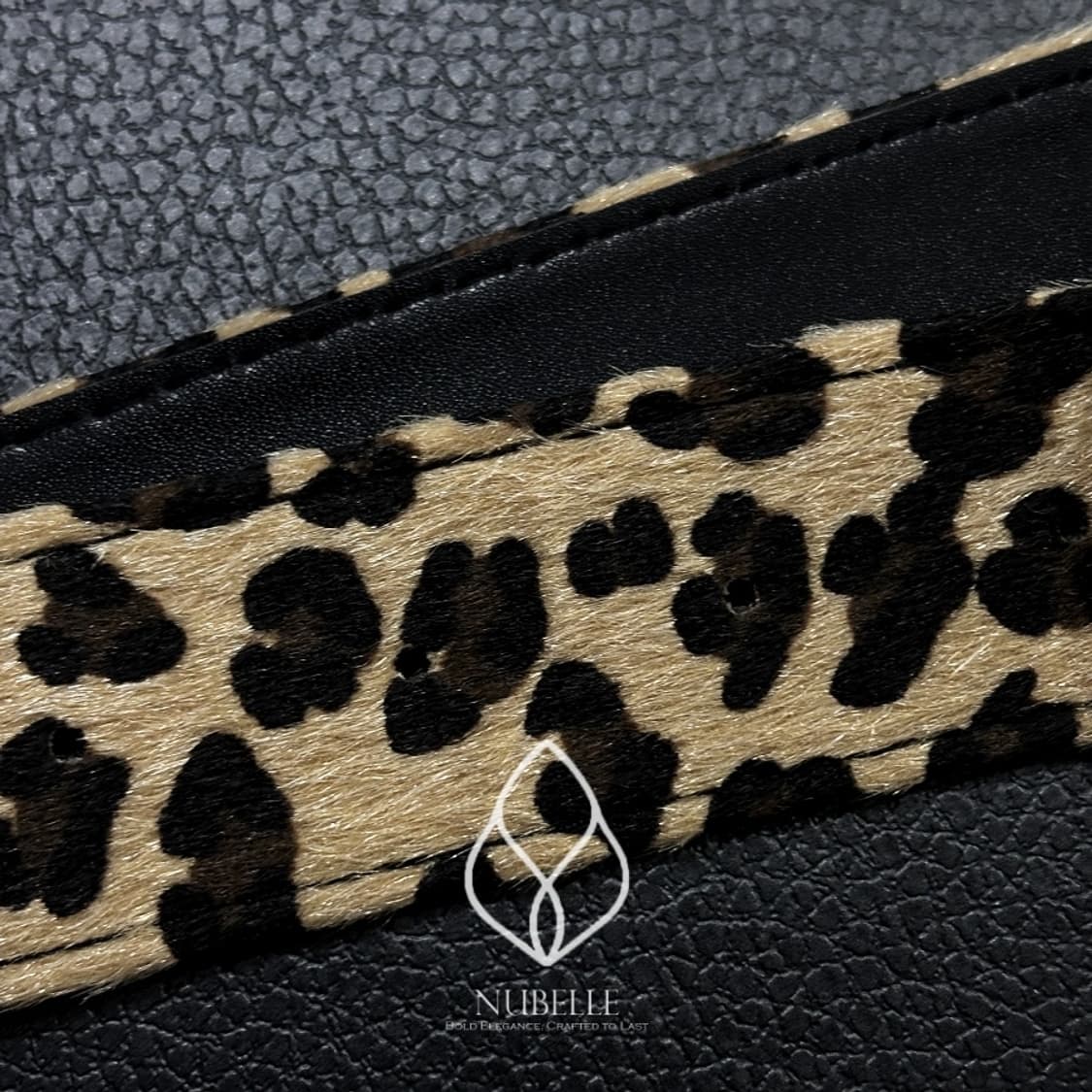 🌗 Chrome leopard belt / 호피 크롬 버클 벨트 상품이미지7