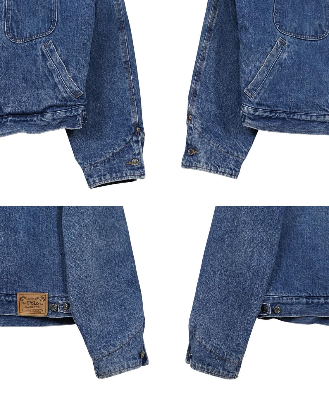 1990s USA 폴로랄프로렌 던가리 데님 자켓 빈티지 미국제 블랭킷 상품이미지7