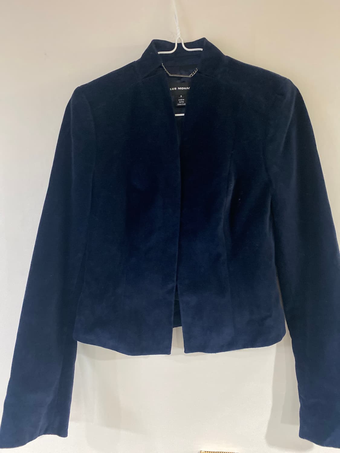 클럽모나코 네이비 벨벳 자켓 상품이미지1