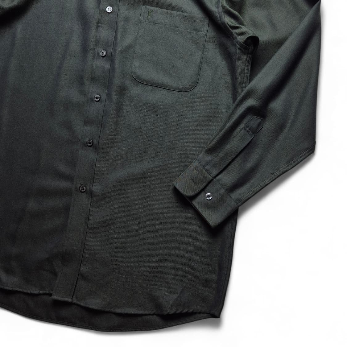 [100] 입생로랑 솔리드 셔츠 딥그린 상품이미지5