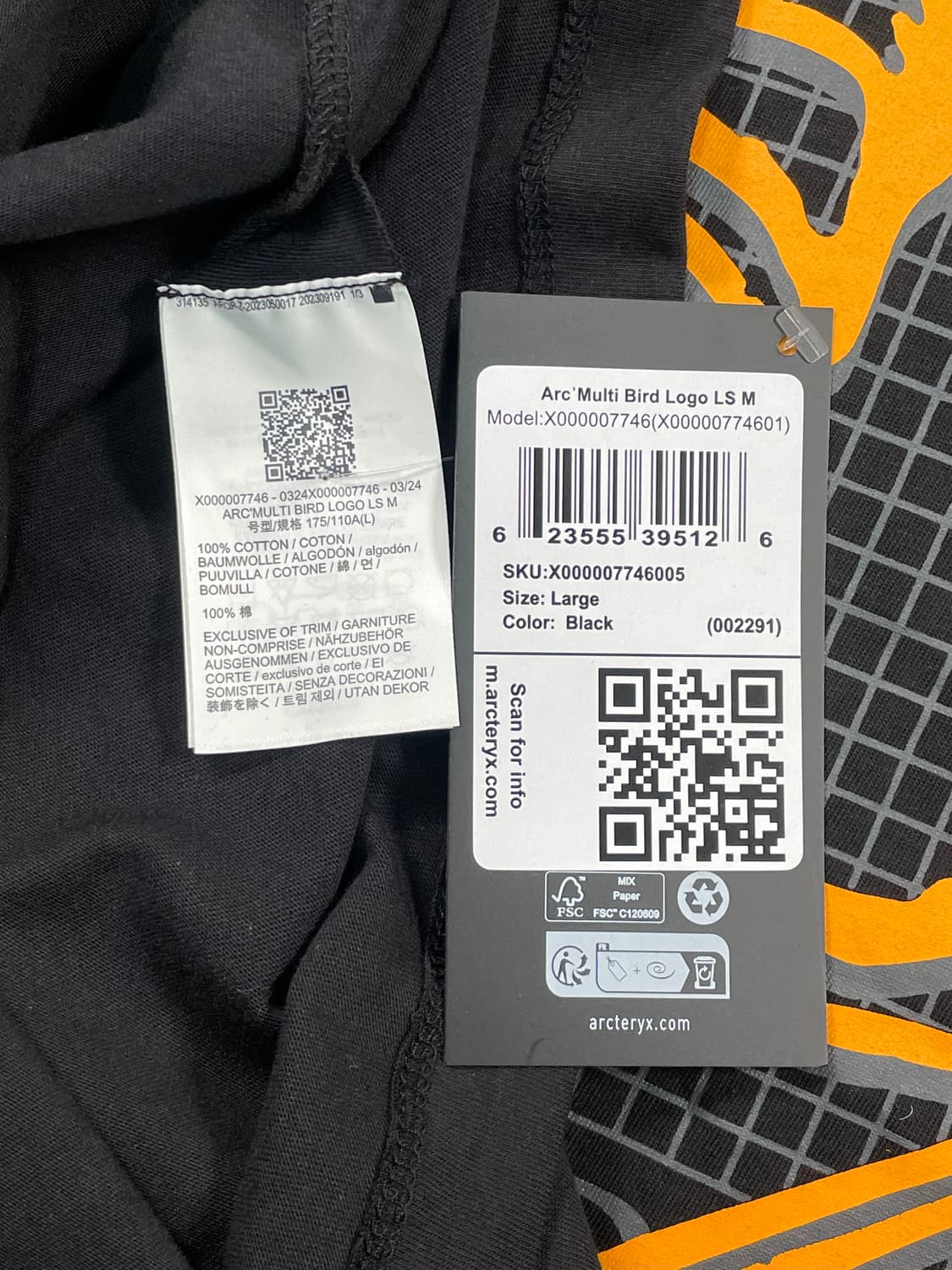 아크테릭스 데드스탁 롱 슬리브 티셔츠 상품이미지5