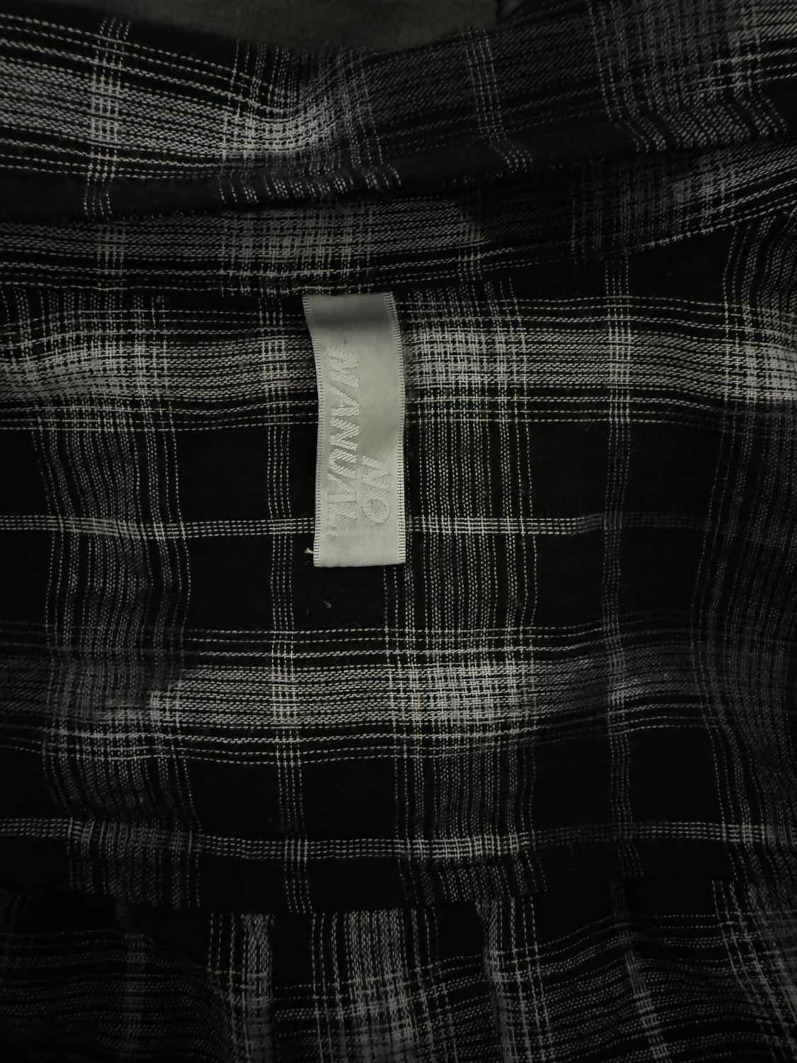 노메뉴얼 체크 셔츠 O.D CHECK SHIRT - BLACK 상품이미지4