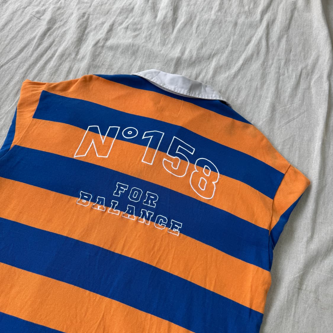 에이카화이트 스트라이프 파주 백로고 카라티 L 상품이미지4