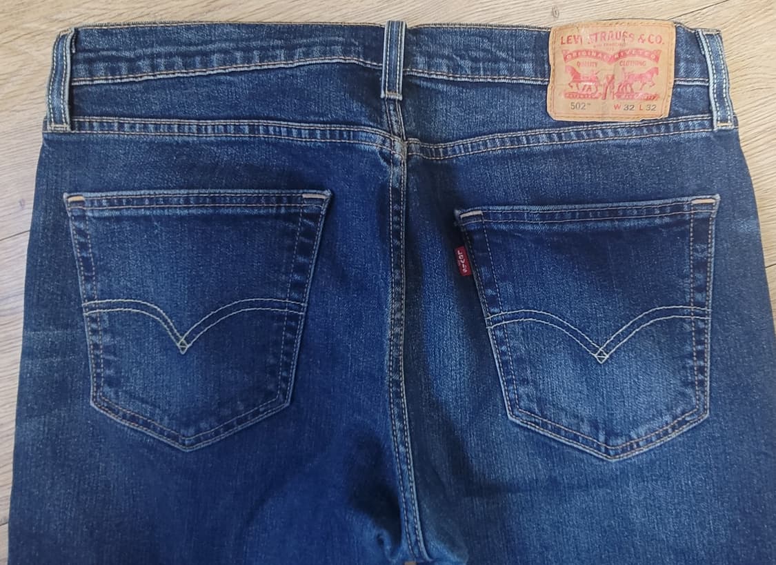 리바이스 502 중청 워싱 청바지 데님 허리 32-34 상품이미지2