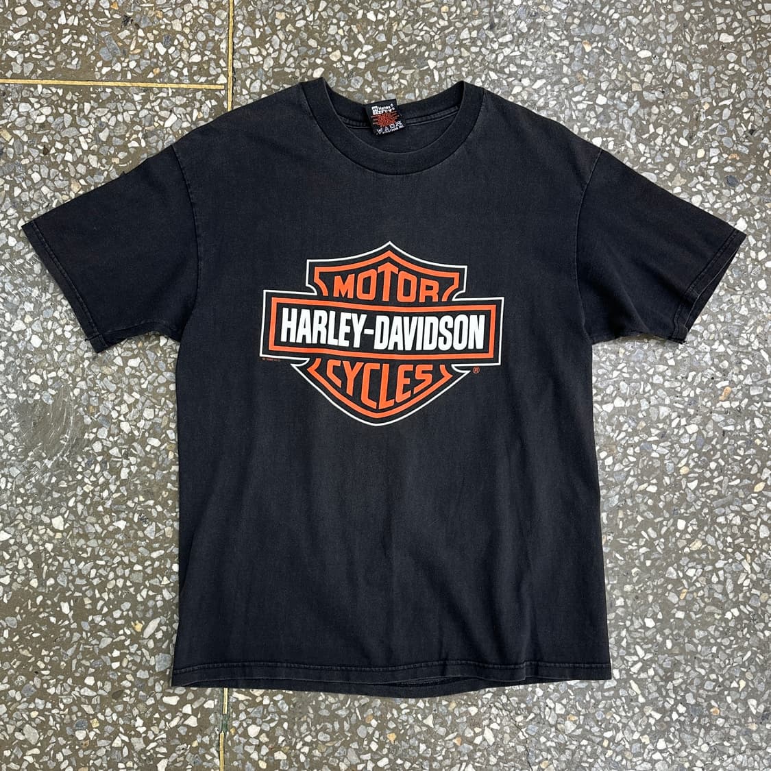 90s USA 할리데이비슨 쉴드 로고 티셔츠 L 상품이미지2