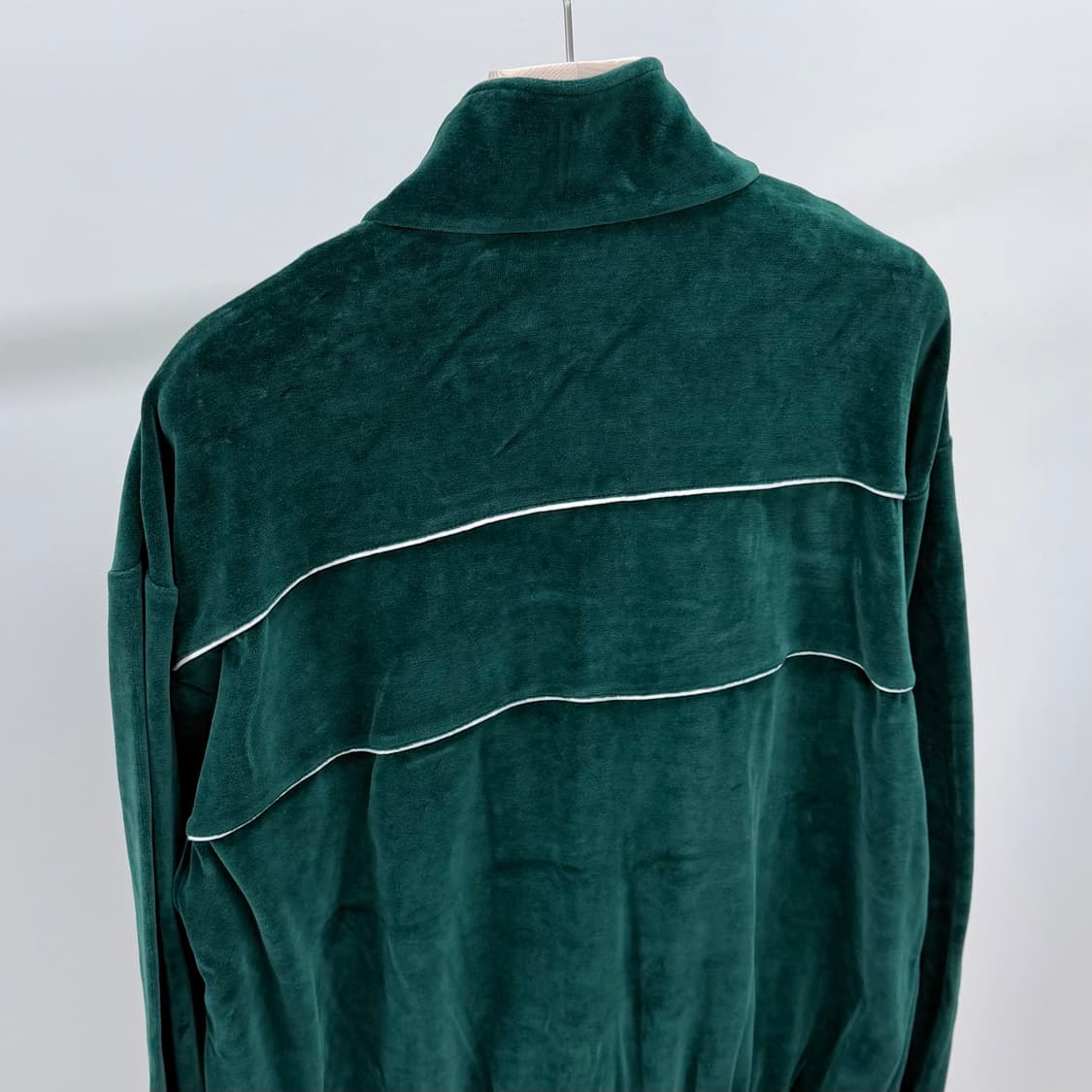 [S+급/XL] 셀린느 벨벳 트레이닝 자켓 집업 그린 상품이미지6