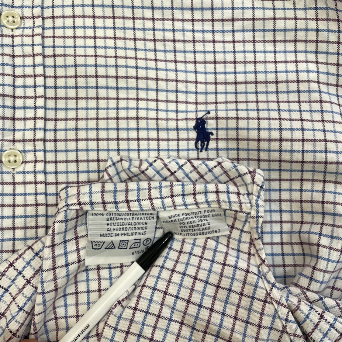 (L) POLO 폴로 랄프로렌 체크 셔츠 슬림핏 상품이미지9