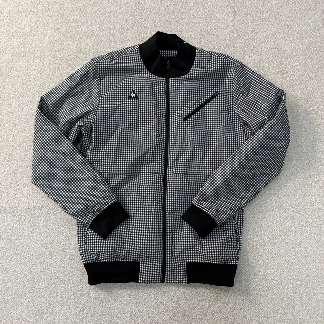 105 르꼬끄 골프 체크패턴 블루종 0213T1 상품이미지1