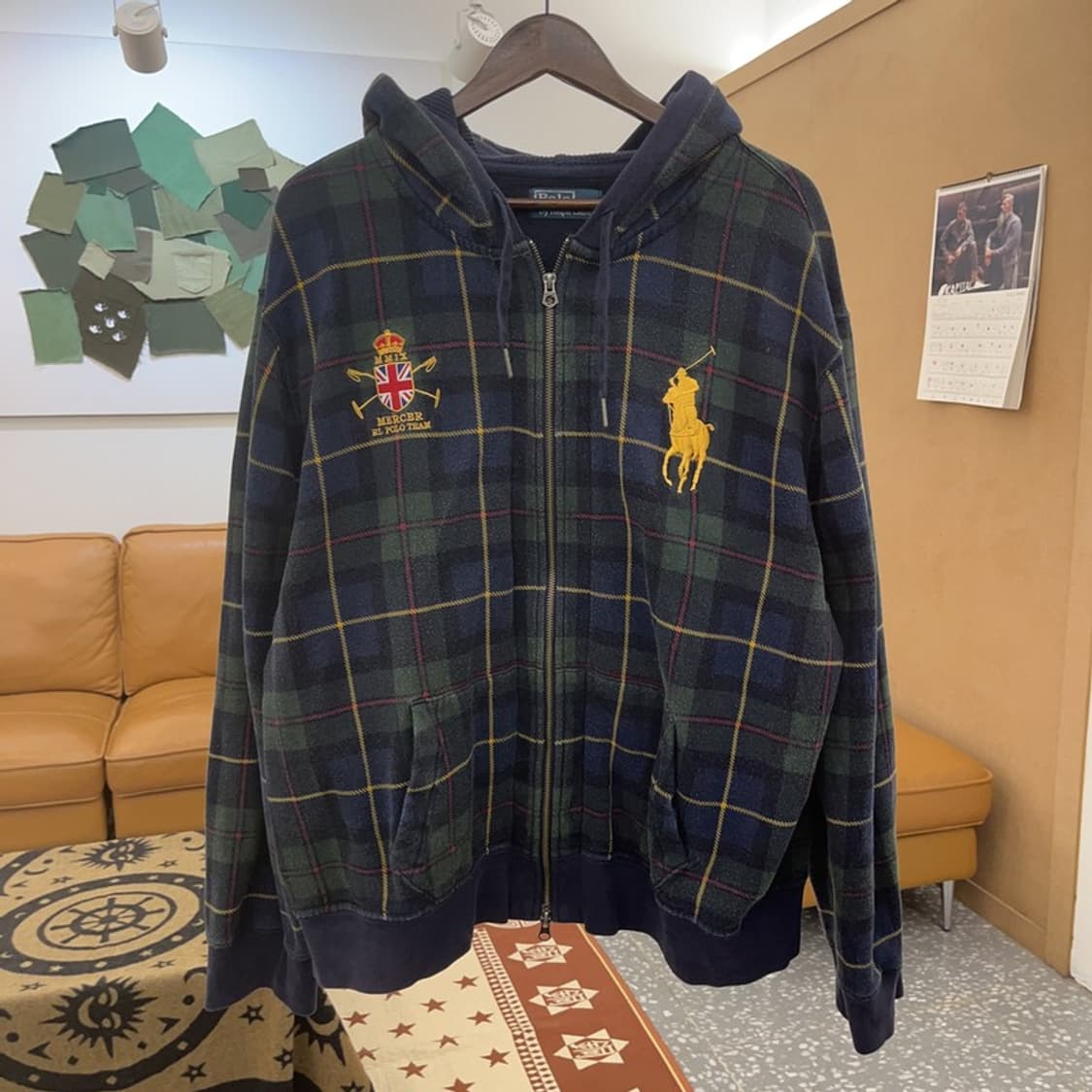 폴로 랄프로렌 빅포니 하이틴 블랙와치 타탄체크 자켓 XXL C08567 상품이미지3
