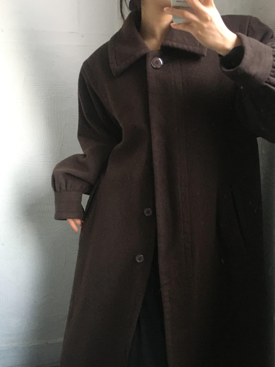 Yves Saint Laurent 입생로랑 90s 브라운 울 롱코트 상품이미지2