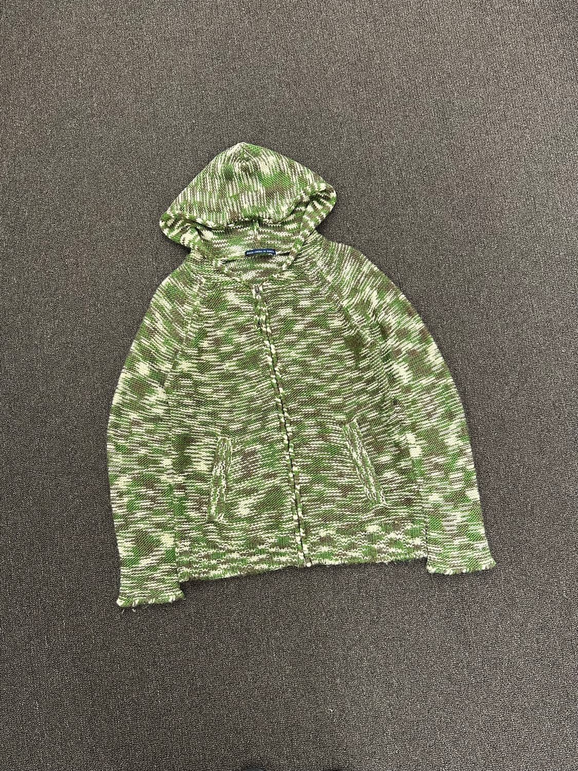 OS)Japanese vintage 니트 후드집업 상품이미지1