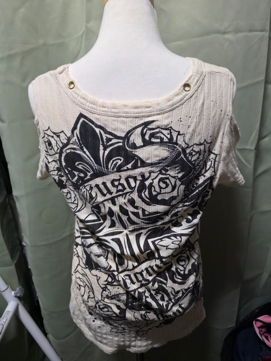 디그딥 어깨 트임 반팔 펑크  상품이미지2