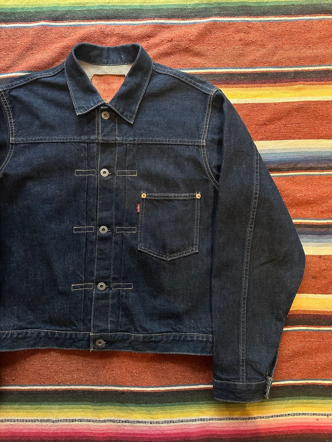 90s LVC 빈티지 리바이스 S506XX 1세대 데님 자켓 상품이미지2