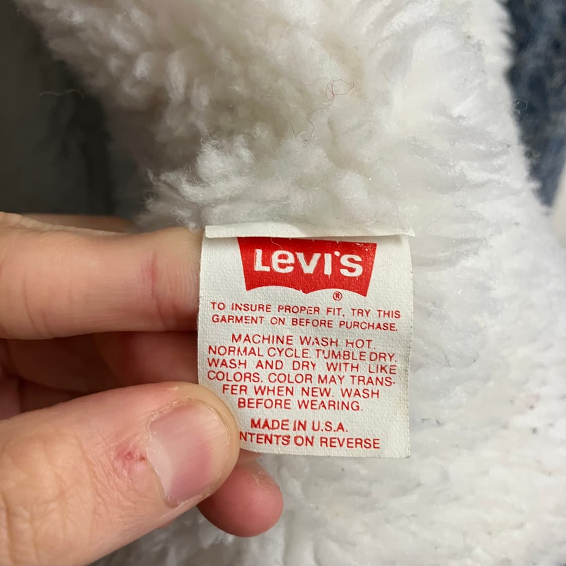 N177 80s 리바이스 쉐르파 데님 청자켓 상품이미지4