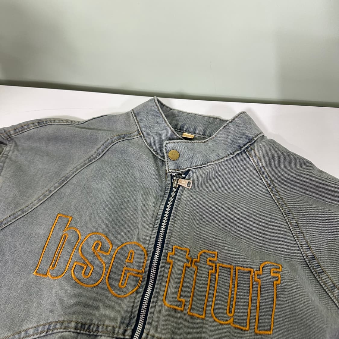 L VTG 연청 레이싱 데님자켓 상품이미지5