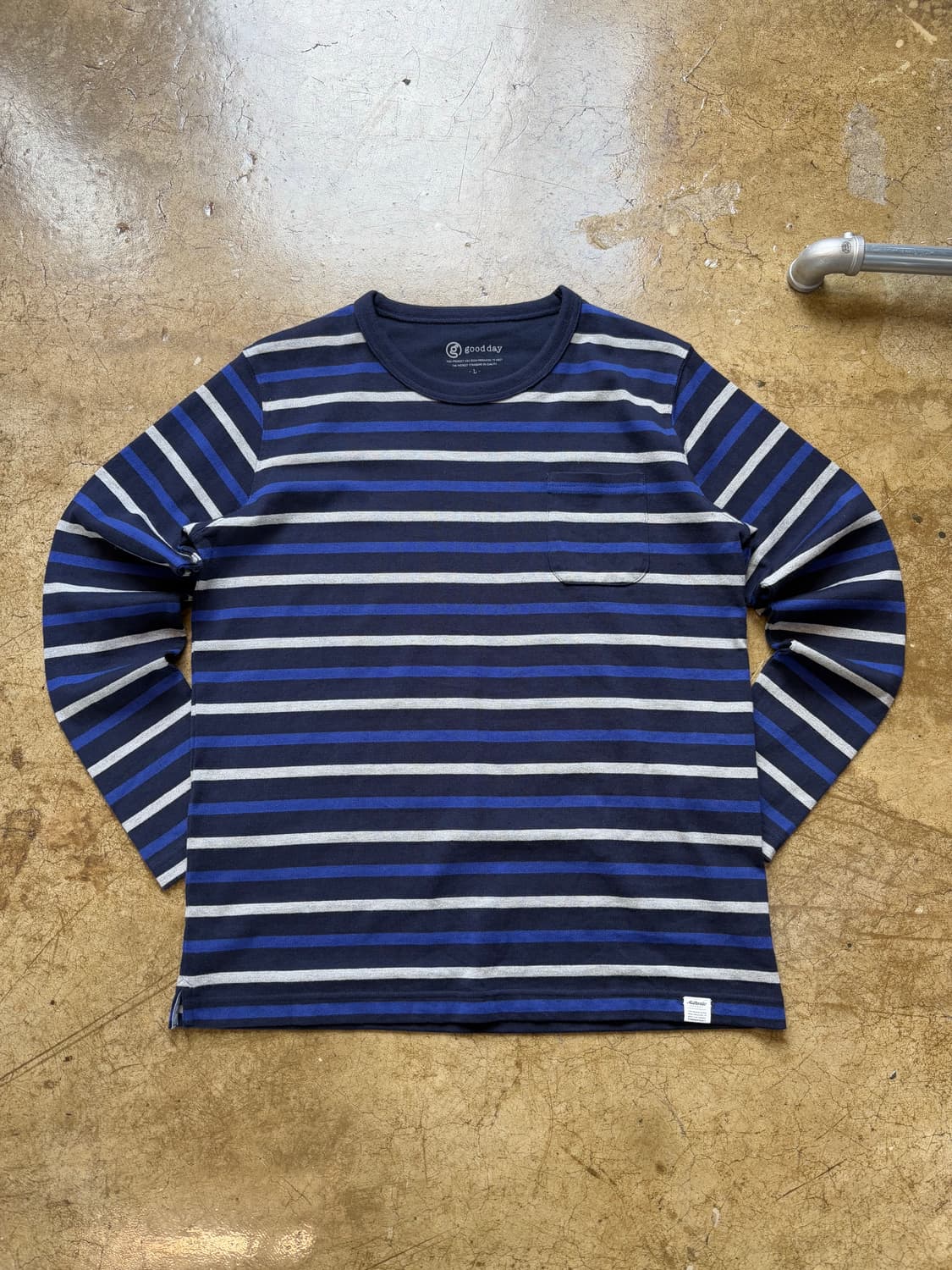 JPN 굿데이 멀티 스트라이프 티셔츠 상품이미지1