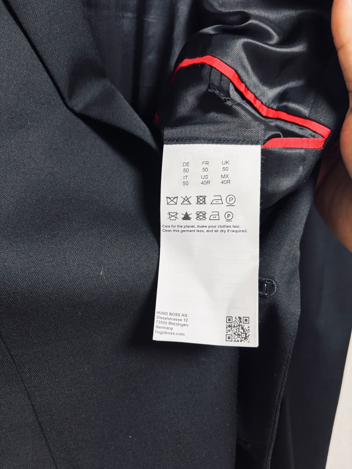 23년도 HUGO BOSS 블랙 테일러드 자켓 상품이미지4
