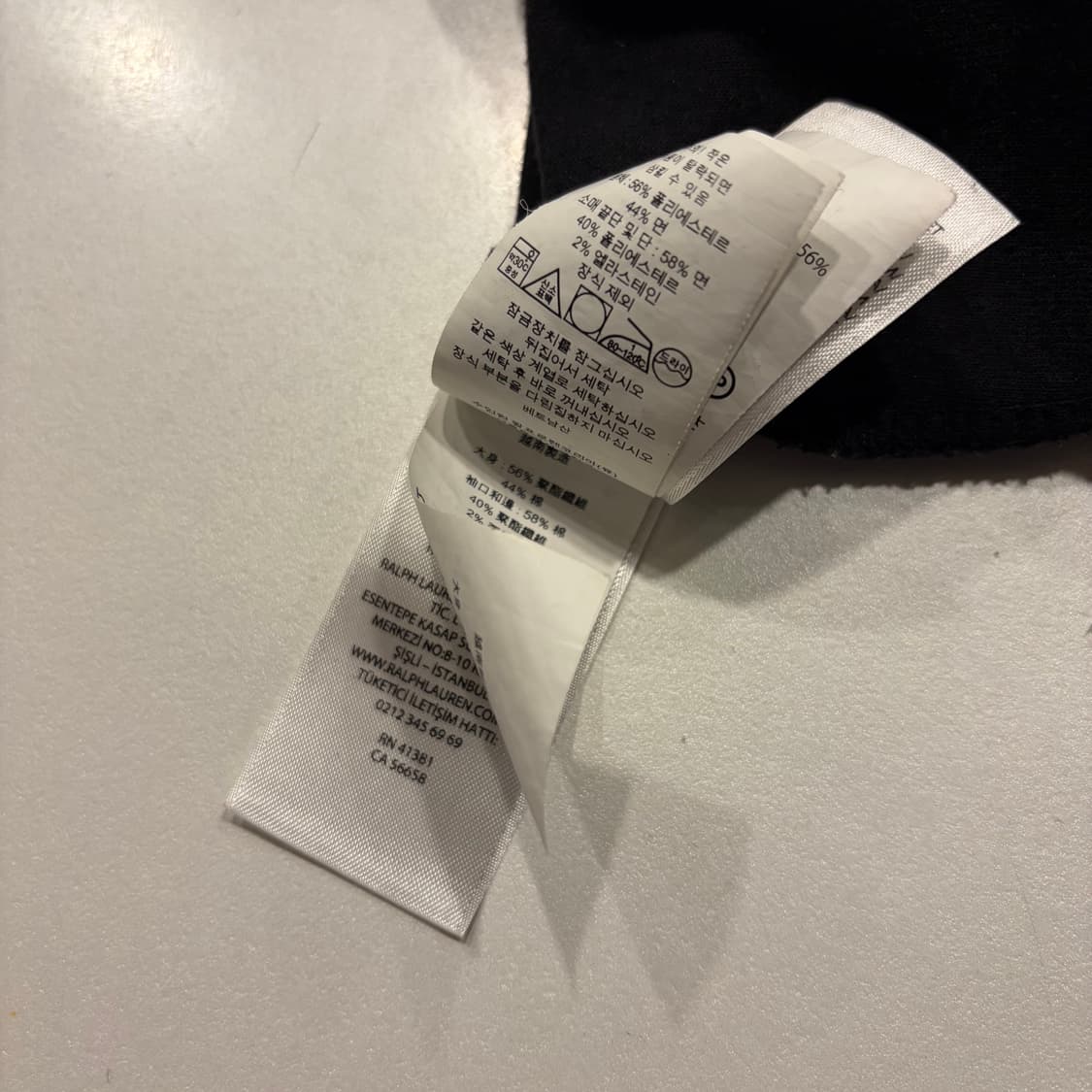 [XL] 폴로 랄프로렌 폴리 코튼 블랙 후드집업 D658 상품이미지6