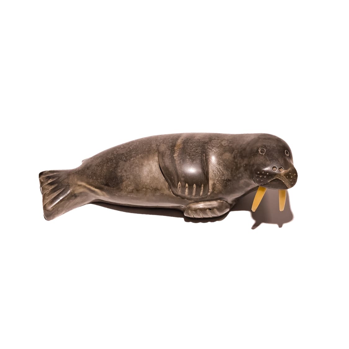 Inuit Hand-carved Soapston Walrus 상품이미지1