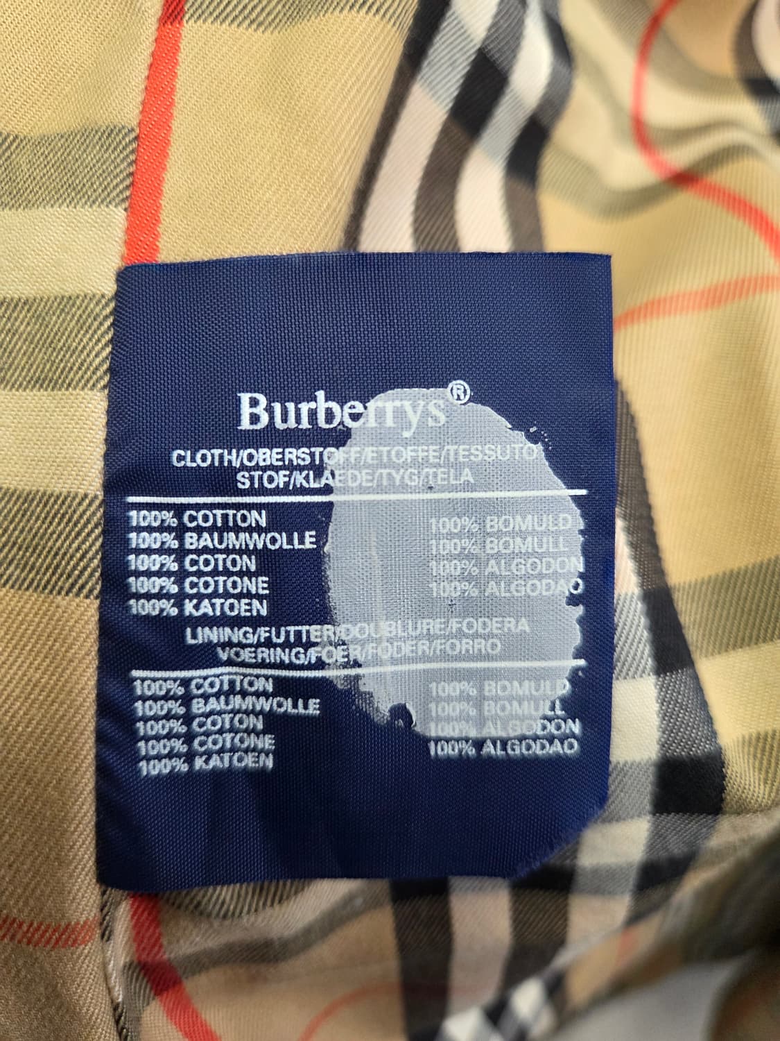 빈티지 버버리(Burberrys) 오리지널 싱글 맥코트 (체감 100) 상품이미지9