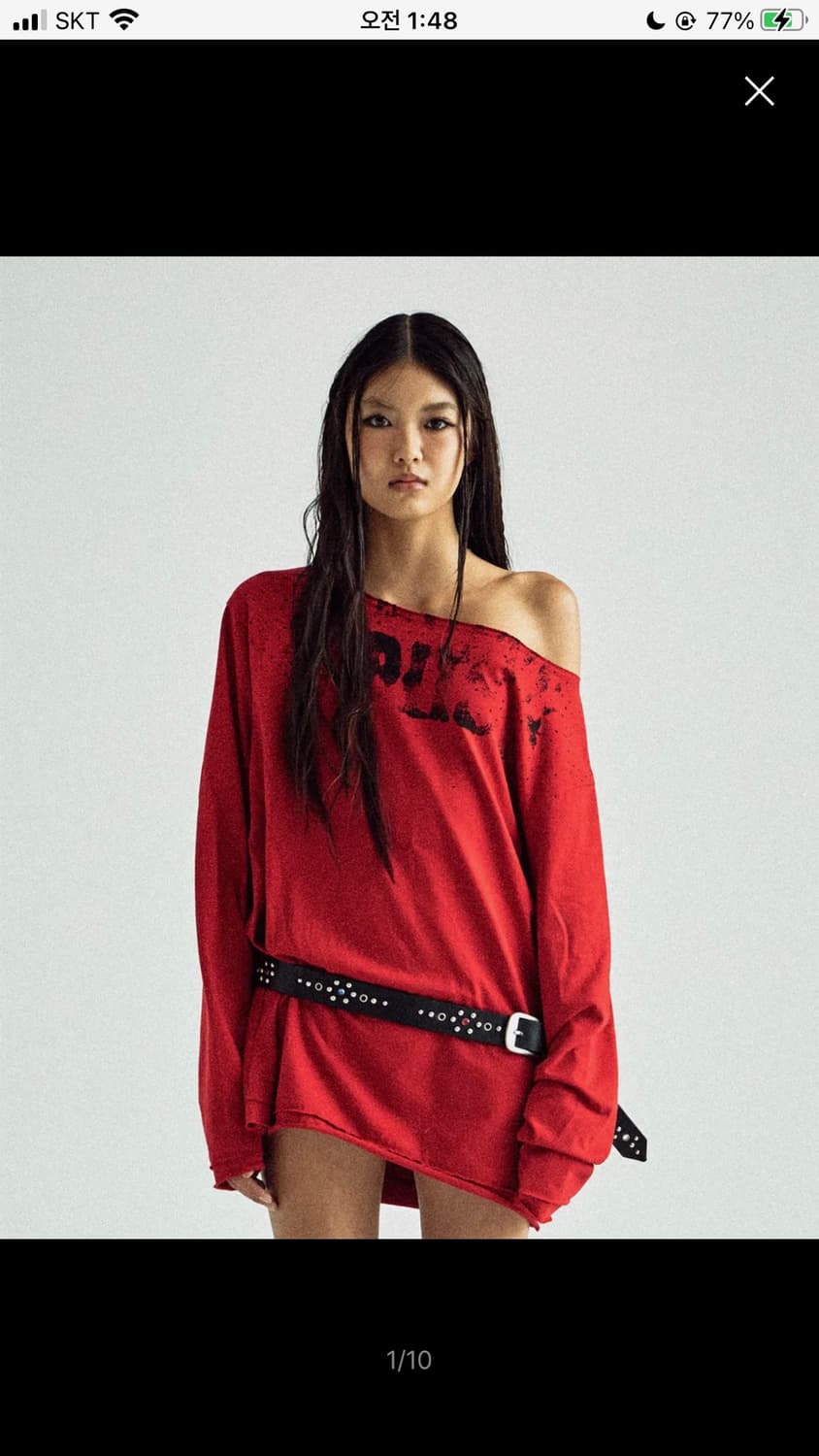 더바이닐하우스 언발란스 티셔츠  상품이미지2