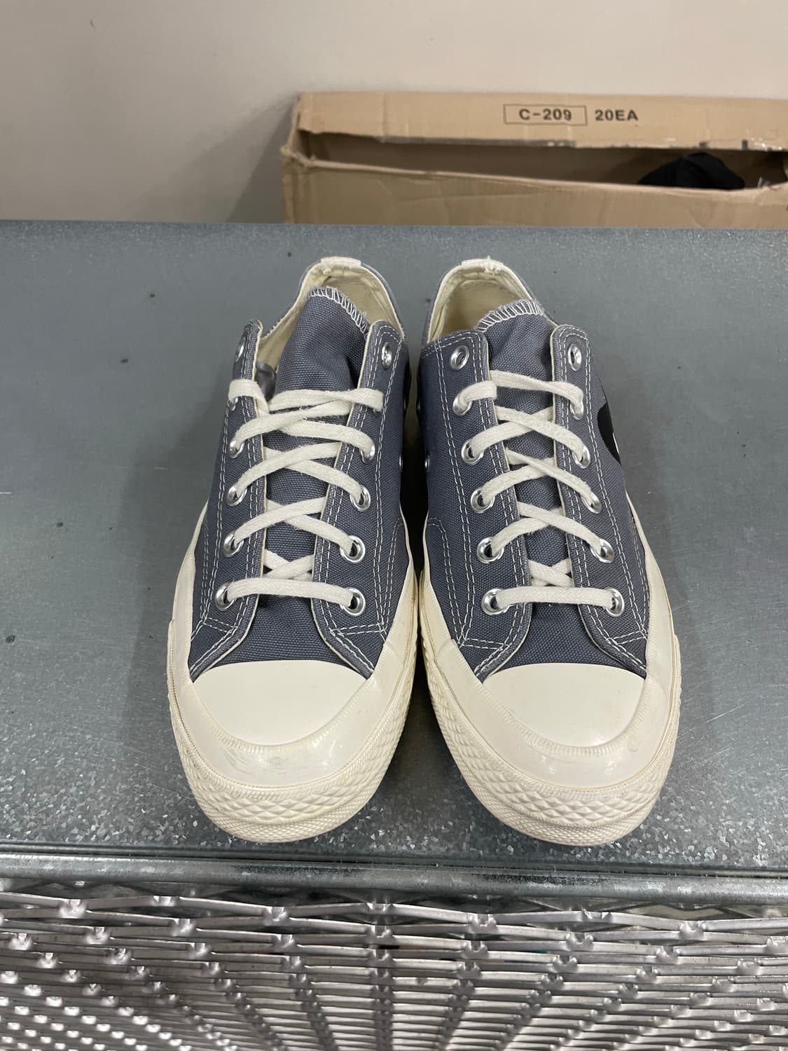 컨버스 X 꼼데 로우 그레이 260 상품이미지5