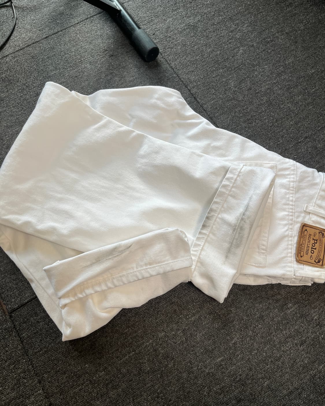 80s Polo Authentic Dungarees White Denim 상품이미지8