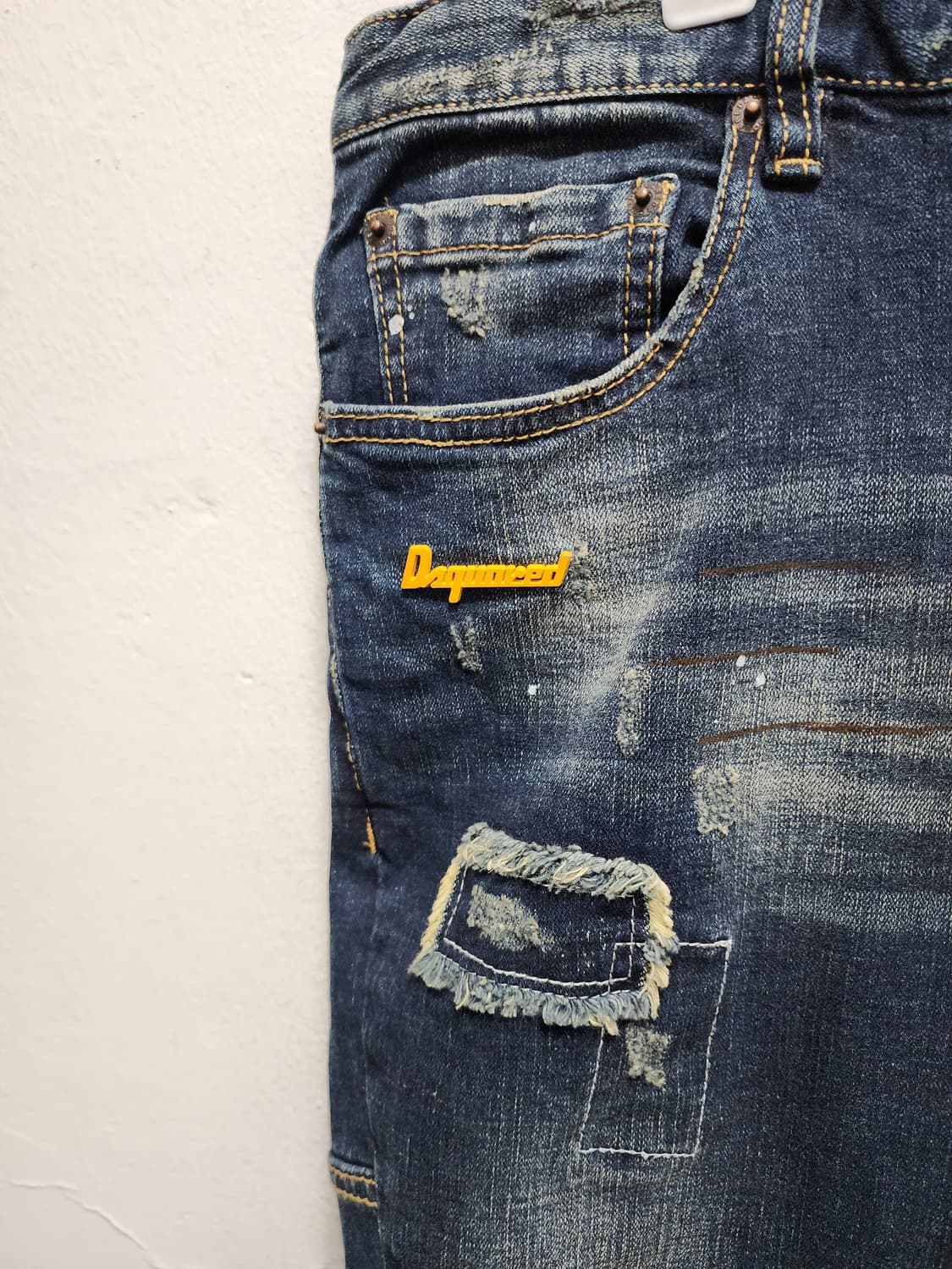 디스퀘어드2 콜마이너 바이커 타이디 청바지 상품이미지3