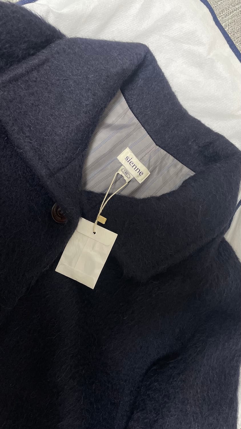 시엔느 알파카 코트 네이비 상품이미지6