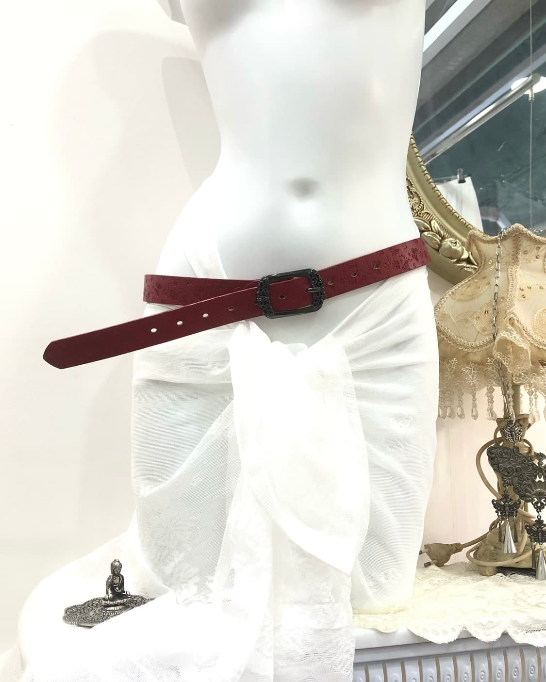 red butterfly pattern antique belt 상품이미지2