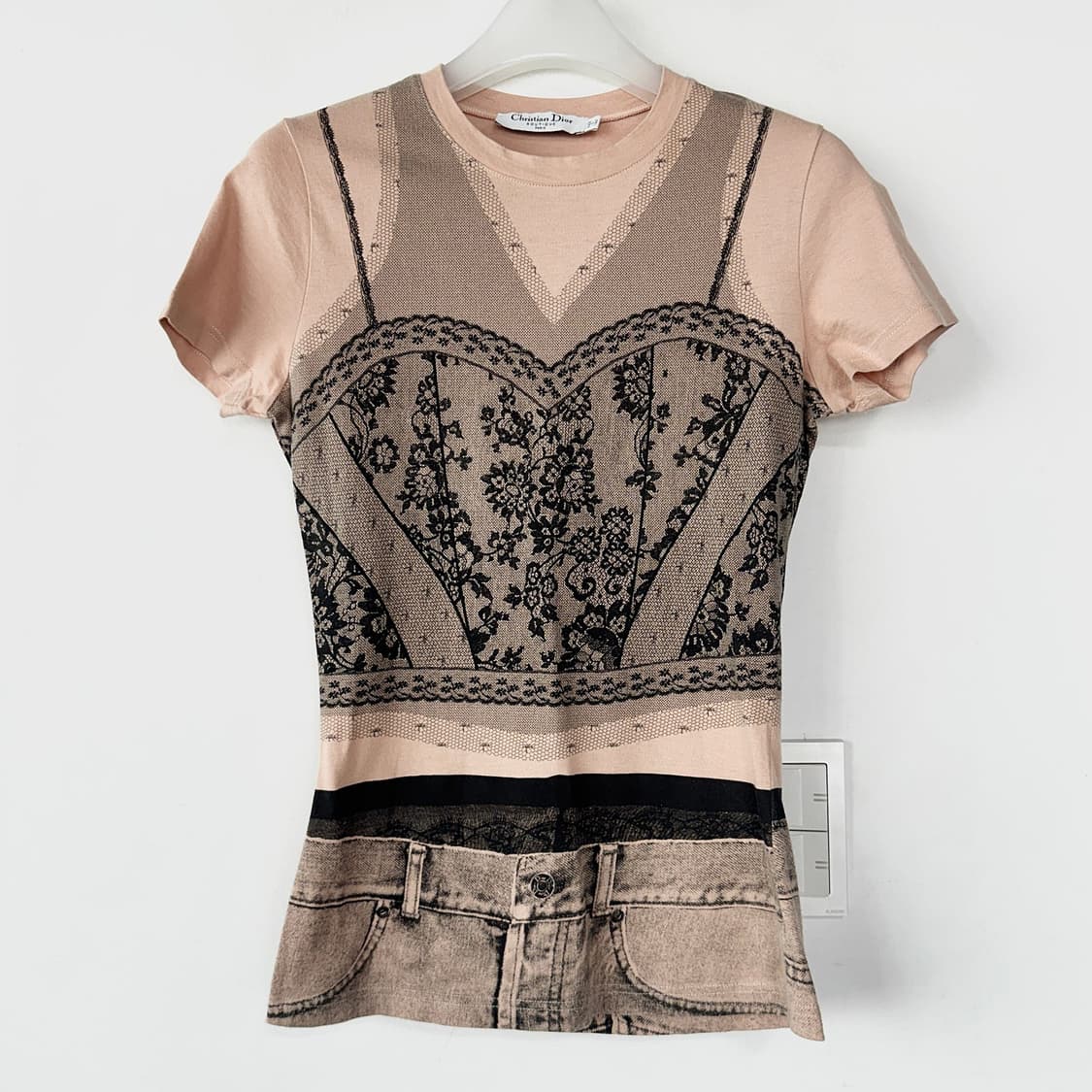 디올 DIOR 트롱프뢰유 레이스 티셔츠 상품이미지4