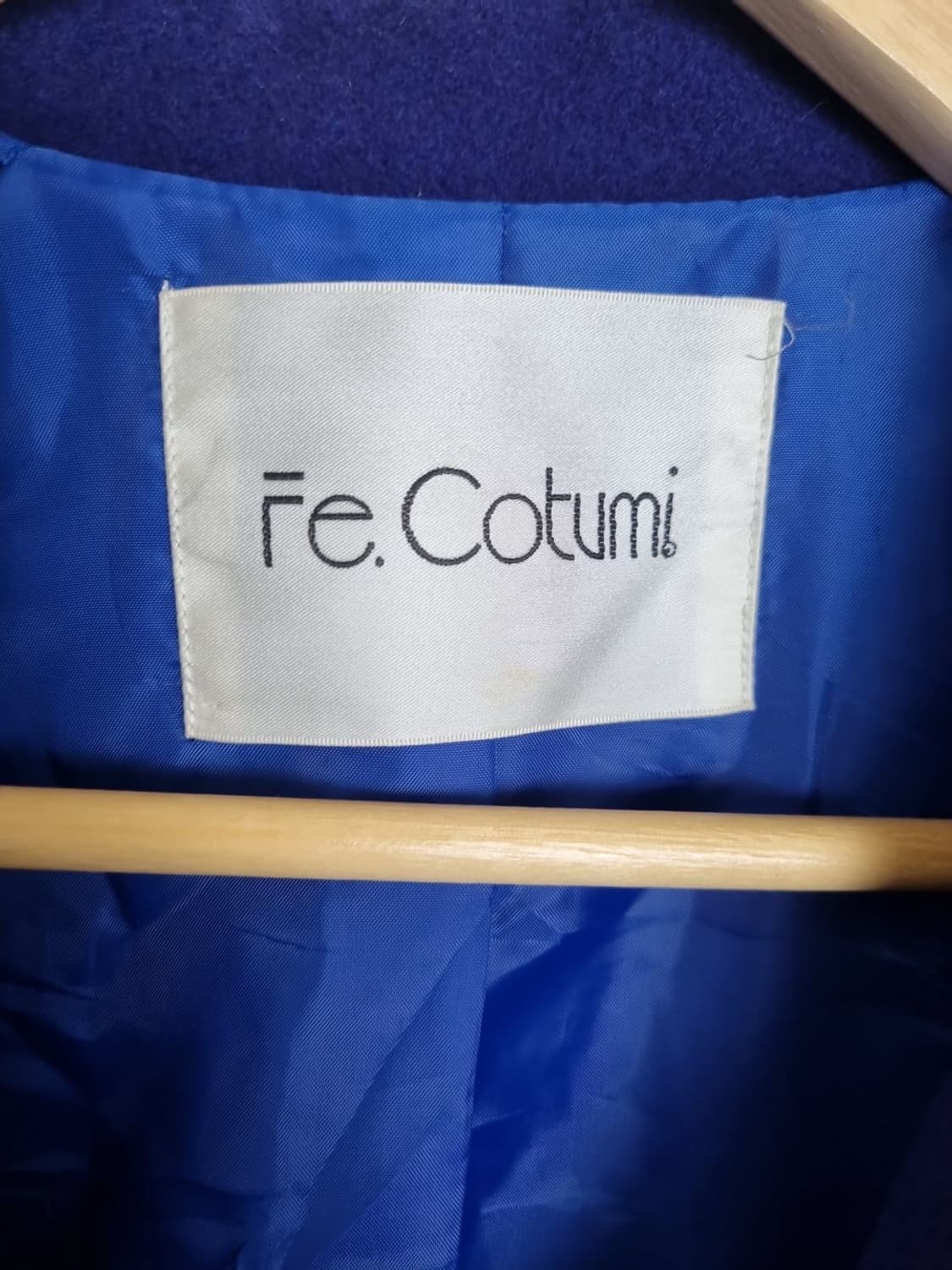 FE COTUMI 비비드 90s 네이비 코트 상품이미지7