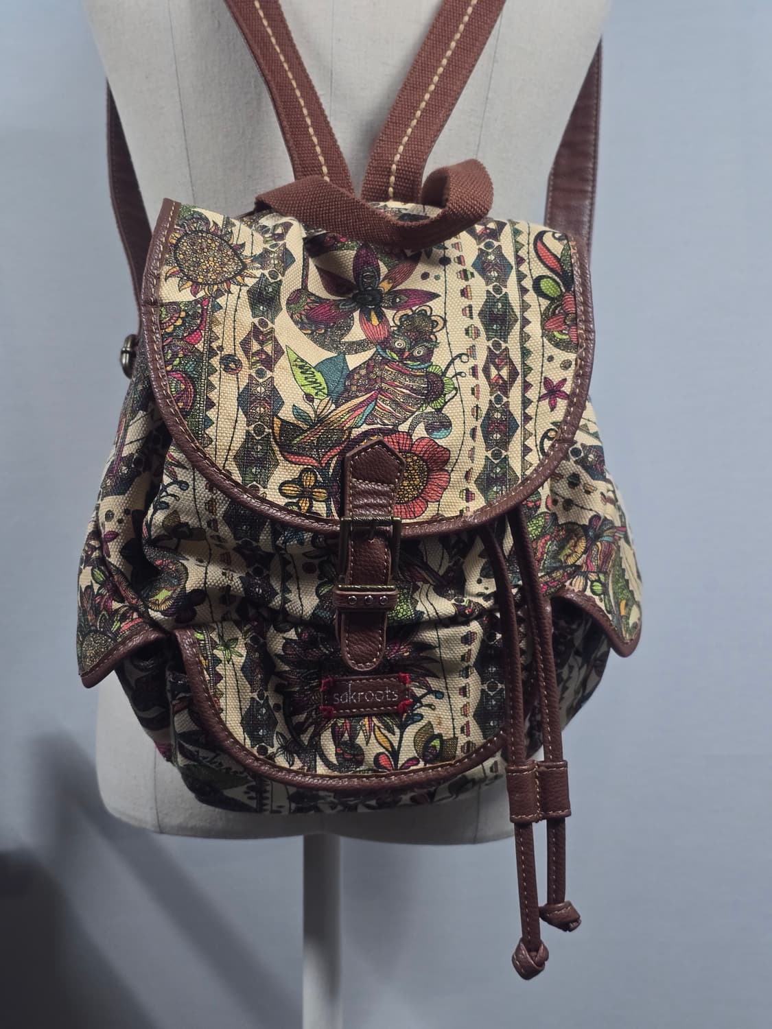 Sakroots oriental cloth leather backpack 상품이미지2