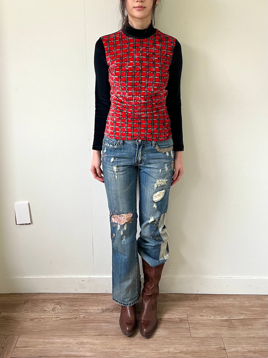 D&G 벨벳 체인 터틀넥 상품이미지7