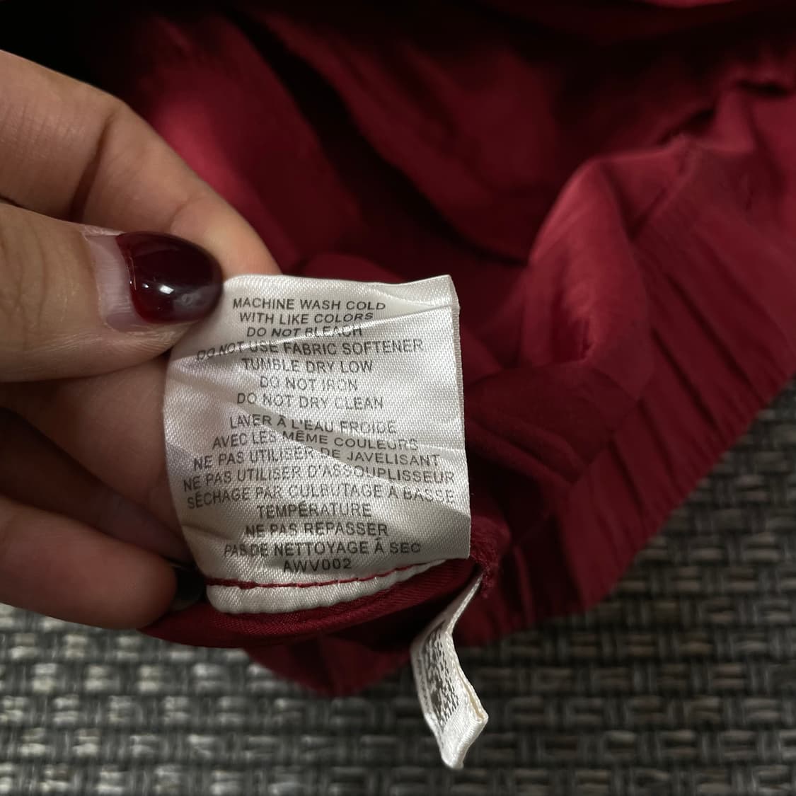 아디다스 레드 화이트라인 폴리 아노락 바람막이 자켓 L 상품이미지7