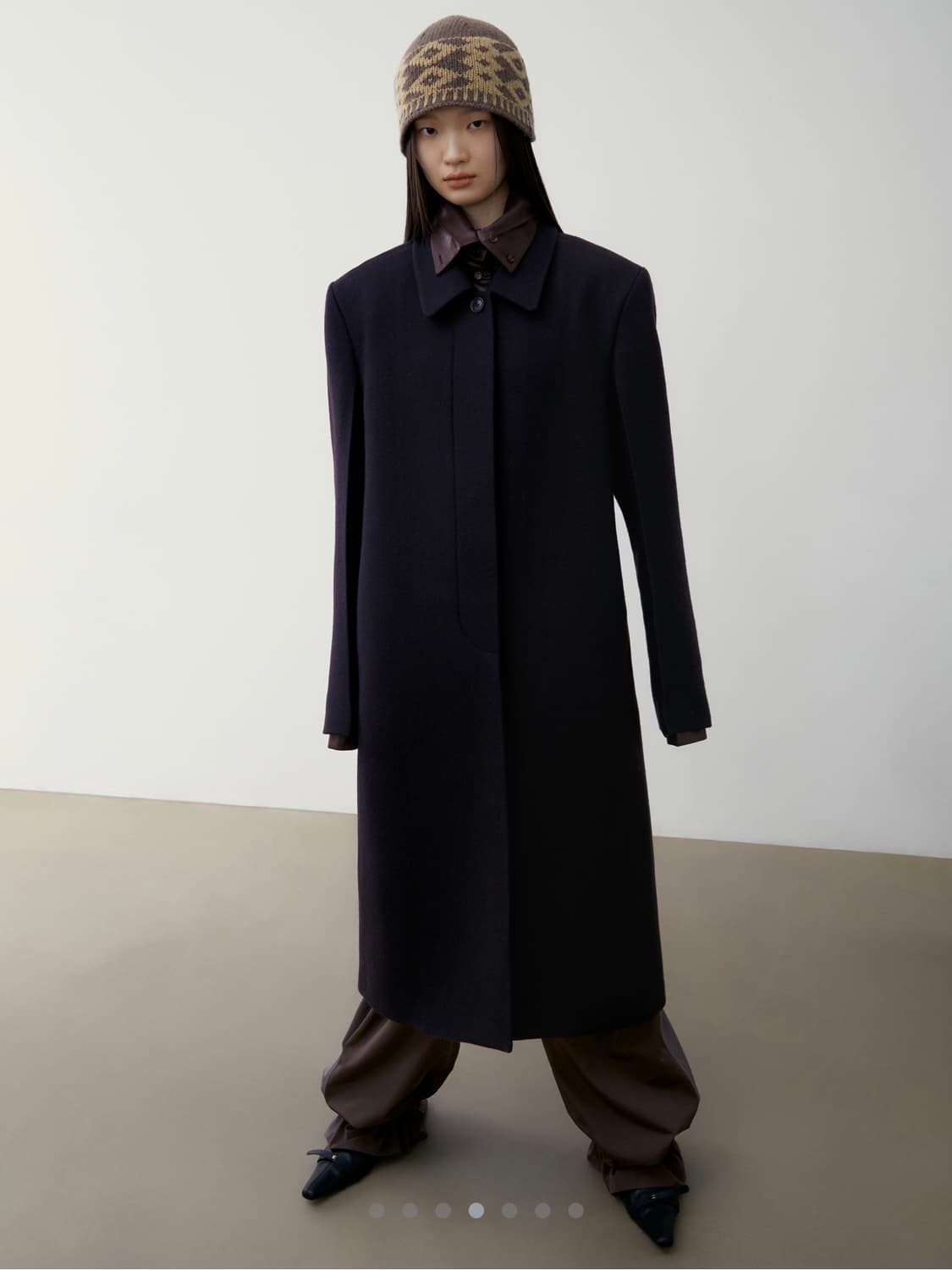 LOWCLASSIC JACQUARD BUCKET BEANIE_BROWN 상품이미지2