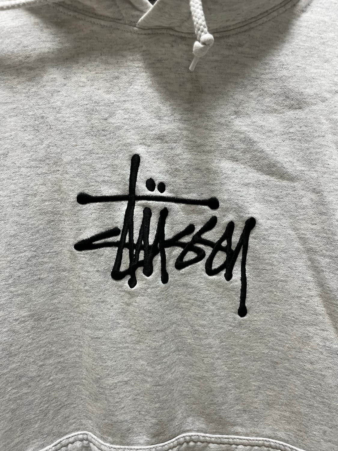 스투시 후드 멜란지그레이 m 상품이미지2