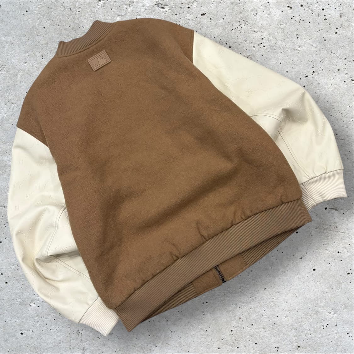 [XL] MLB 엠엘비 울 뉴욕 양키스 야구 점퍼 브라운 C960 상품이미지2