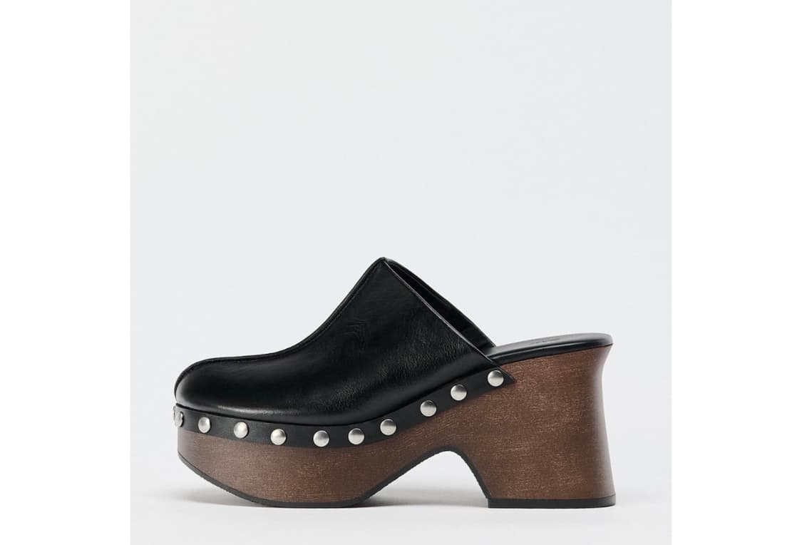 자라 블랙 스터드 클로그 38 상품이미지1