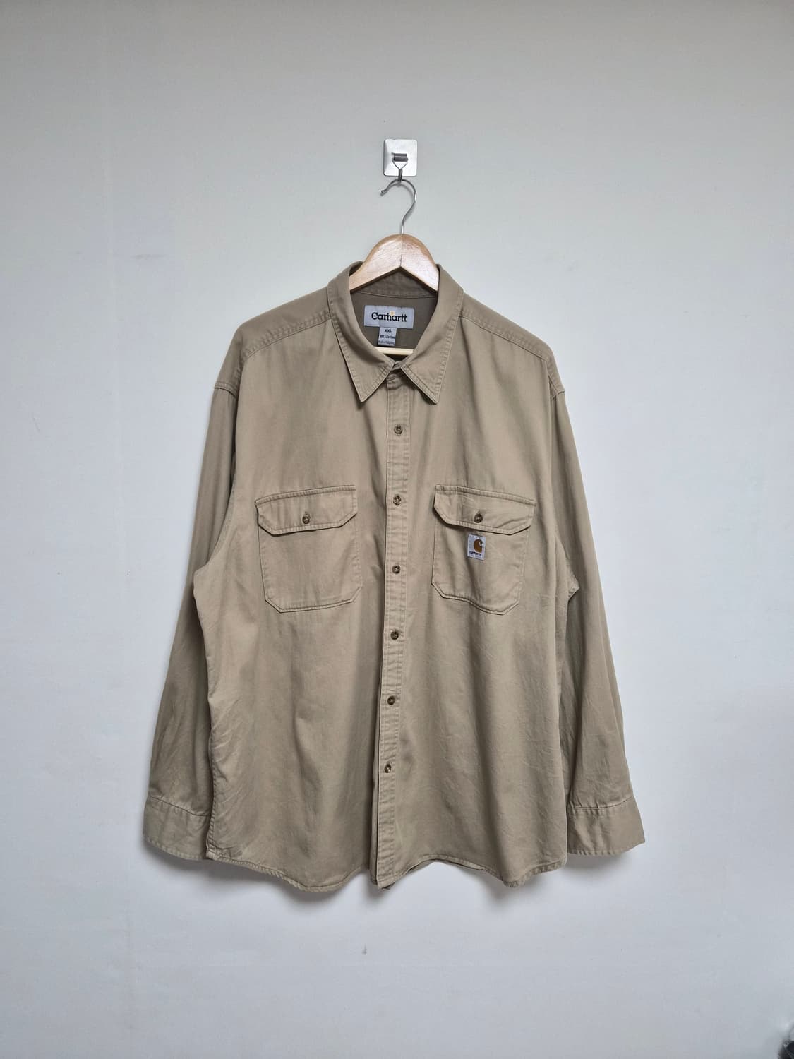 칼하트Carhartt 베이지 코튼 셔츠 XXL - S241 상품이미지1