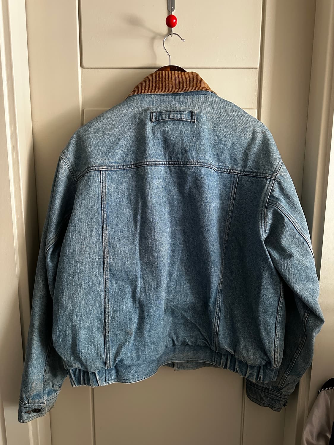 90s Eddie Bauer 코듀로이 카라 데님 워크 자켓 상품이미지4