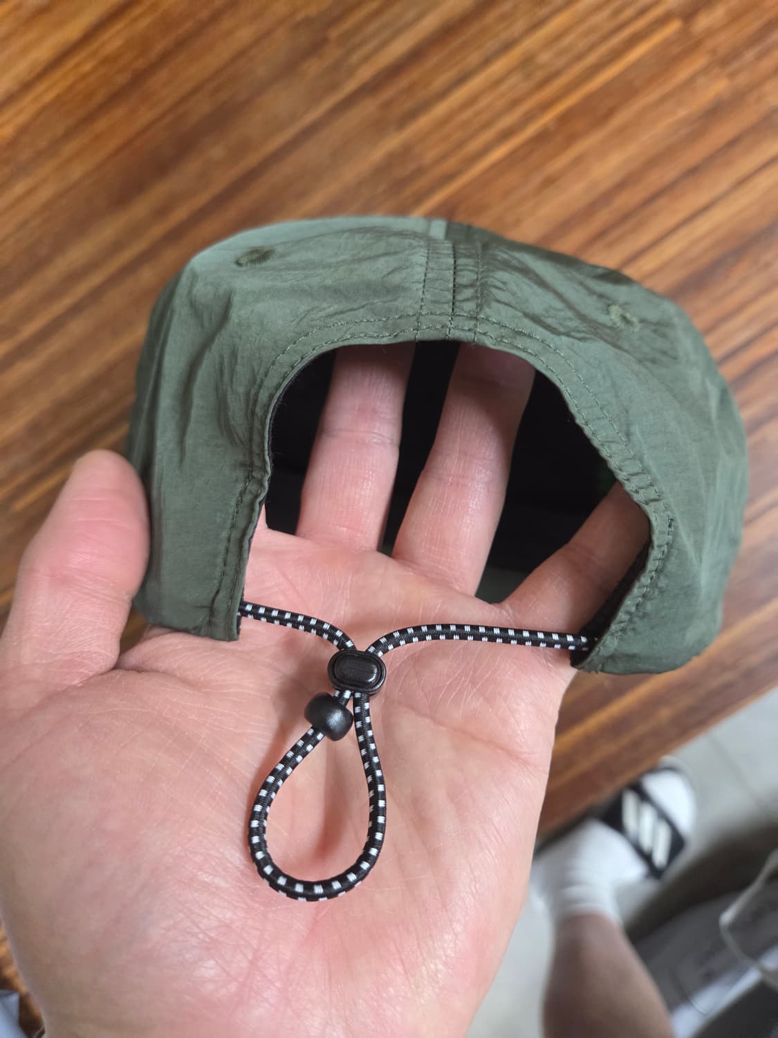 티미진스 빈티지 나일론 모자 프리 카키 상품이미지3