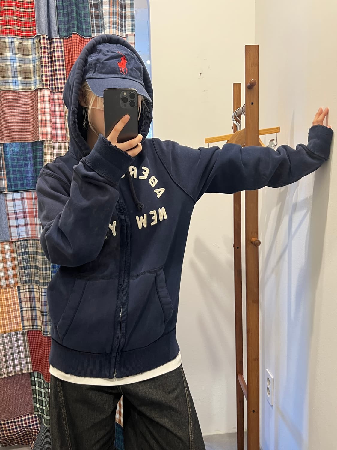 아베크롬비 네이비 후드집업 상품이미지4