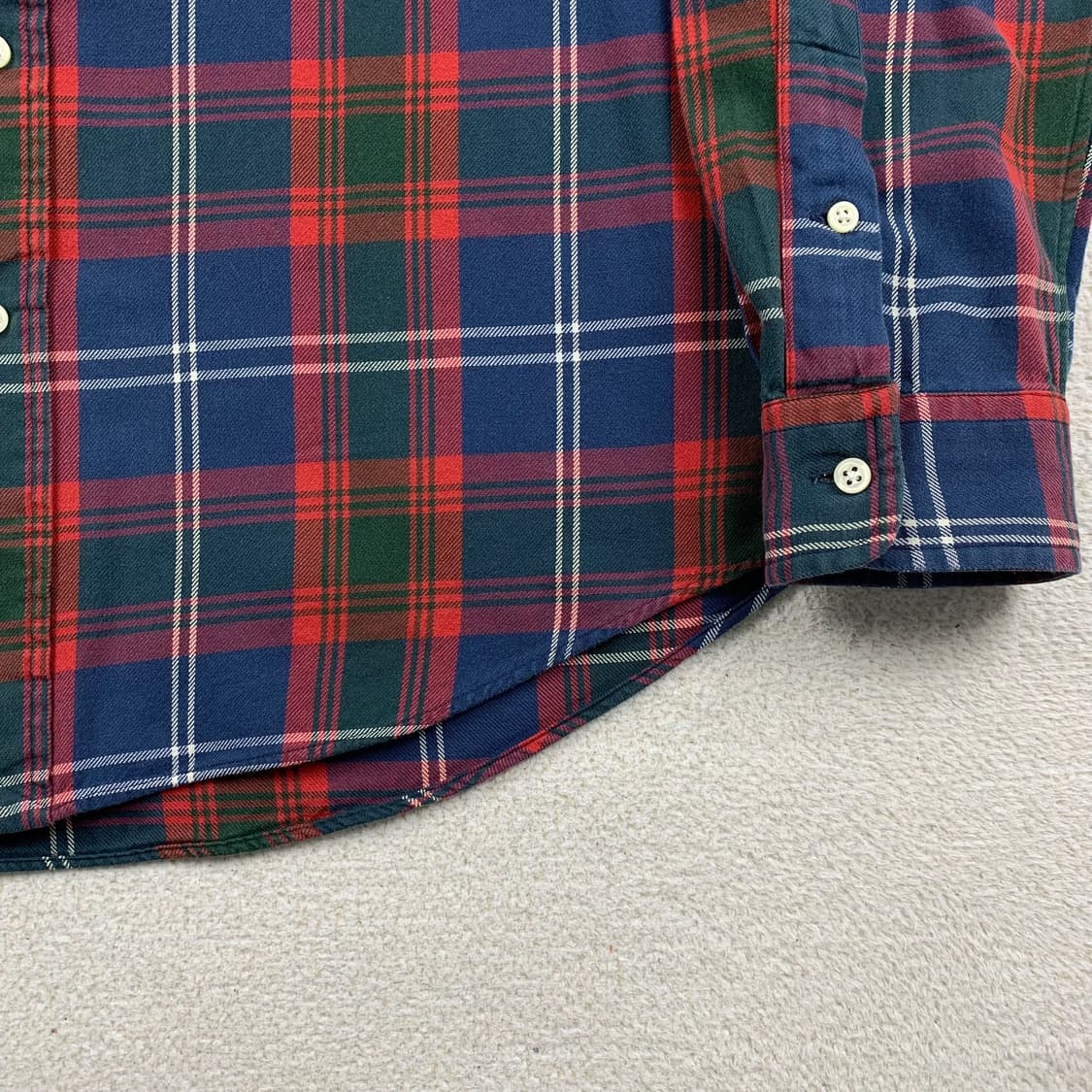 폴로 랄프로렌 포니로고 커스텀핏 타탄체크 셔츠 상품이미지5