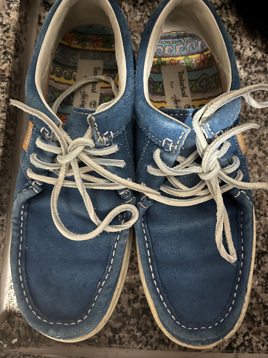 260 스투시x팀버랜드 moc shoes blue 상품이미지1